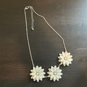 Silver and Gold Floral Necklace